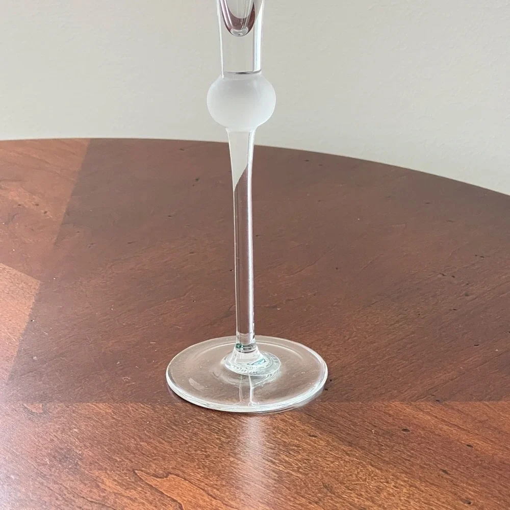 Williams Sonoma Champagne Flute Satin Ball Stem Grande Cuisine Made in Hungary